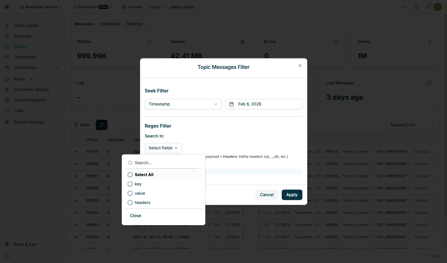 Select Search Fields